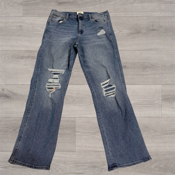 Y2K Jordache Vintage Women's Straight Leg Blue Jeans High Waist Size 16 - Picture 2 of 10